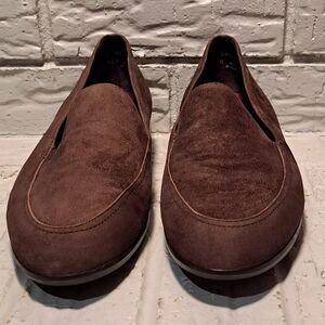 Munro Harrison Woman’s Brown Water Resistant Suede Loafers